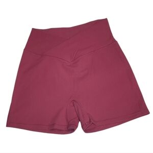 Women's Mauve High-Waisted Shorts